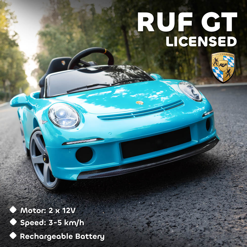 Tommy Toys RUF GT Blue Kids Electric Car 12V Image 8