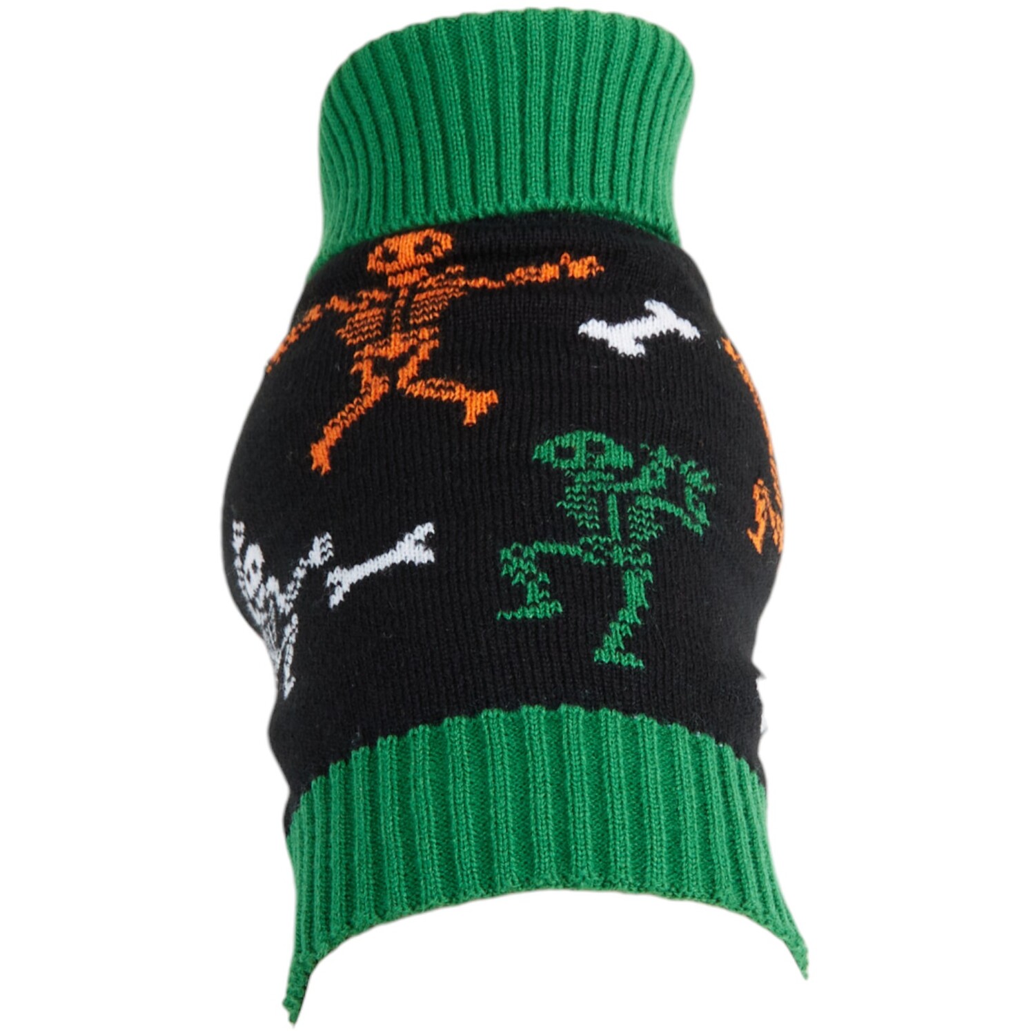 Skeleton Dog Jumper Black and Green L Image 2