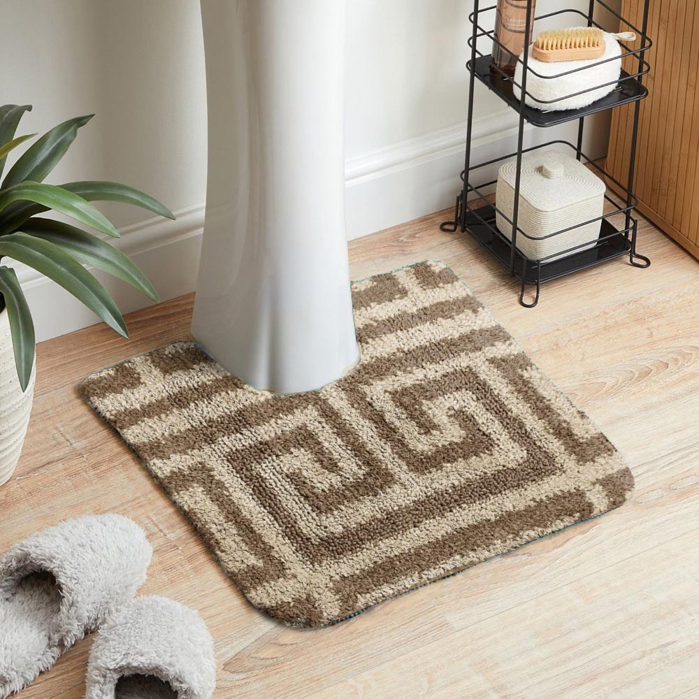 Velosso Luxe Latte Bath Mat Set Image 7