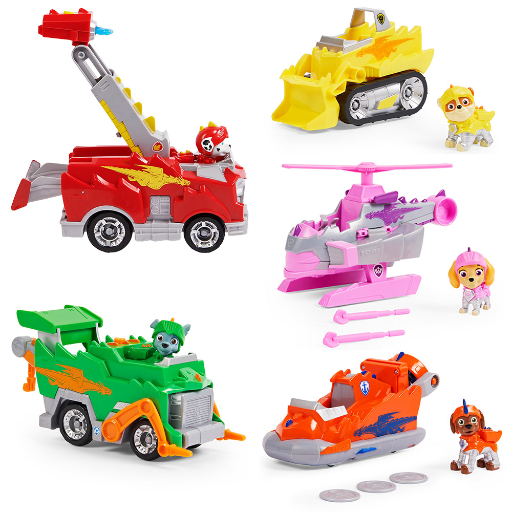 Single Paw Patrol Rescue Knights Theme Vehicle in Assorted styles Image 1