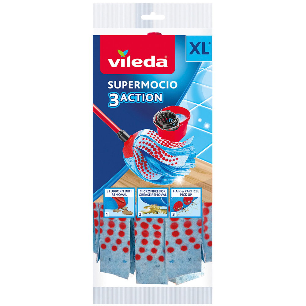 Vileda Supermocio 3Action XL Mop Refill Image 1