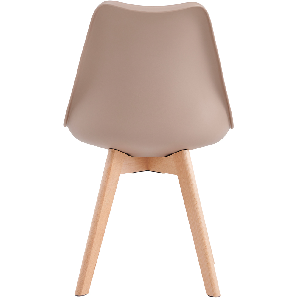 Eva Brown Padded Single Dining Chair Image 5