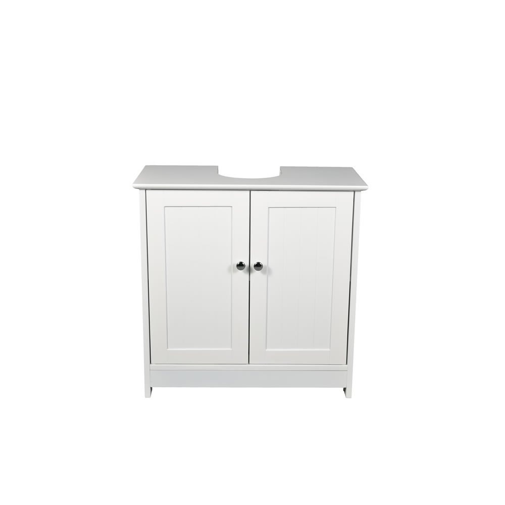 Alaska White 600mm 2 Door Vanity Unit Wilko