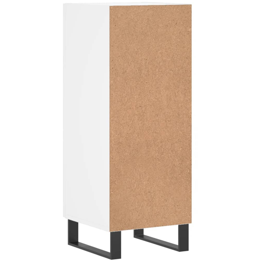 vidaXL Single Door White Sideboard Image 8