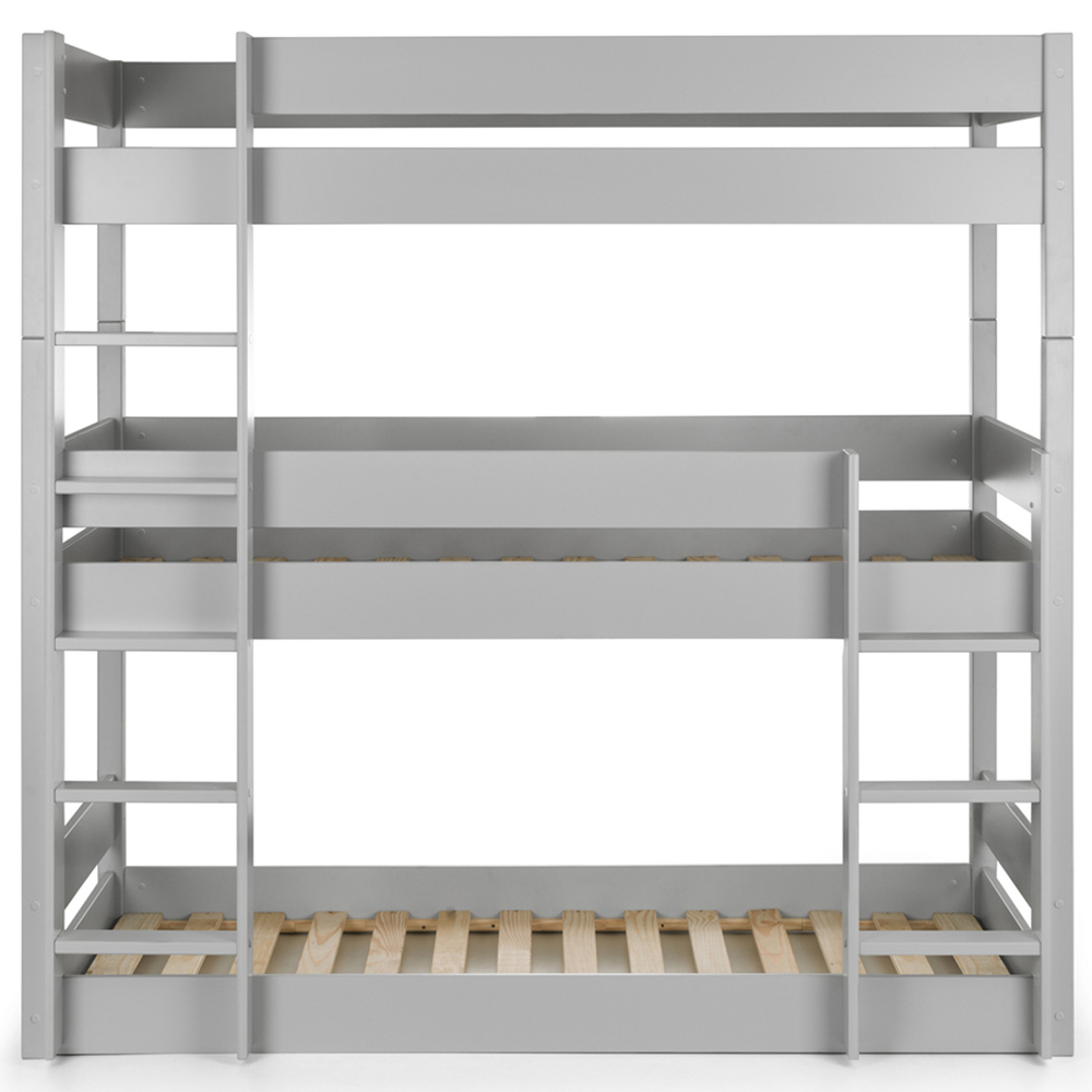 Julian Bowen Trio Dove Grey Triple Sleeper Bunk Bed Image 5