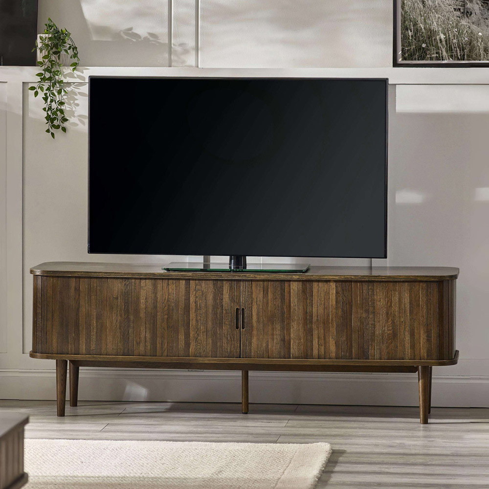 Julian Bowen Arya 2 Door Dark Oak Effect TV Unit Image 1