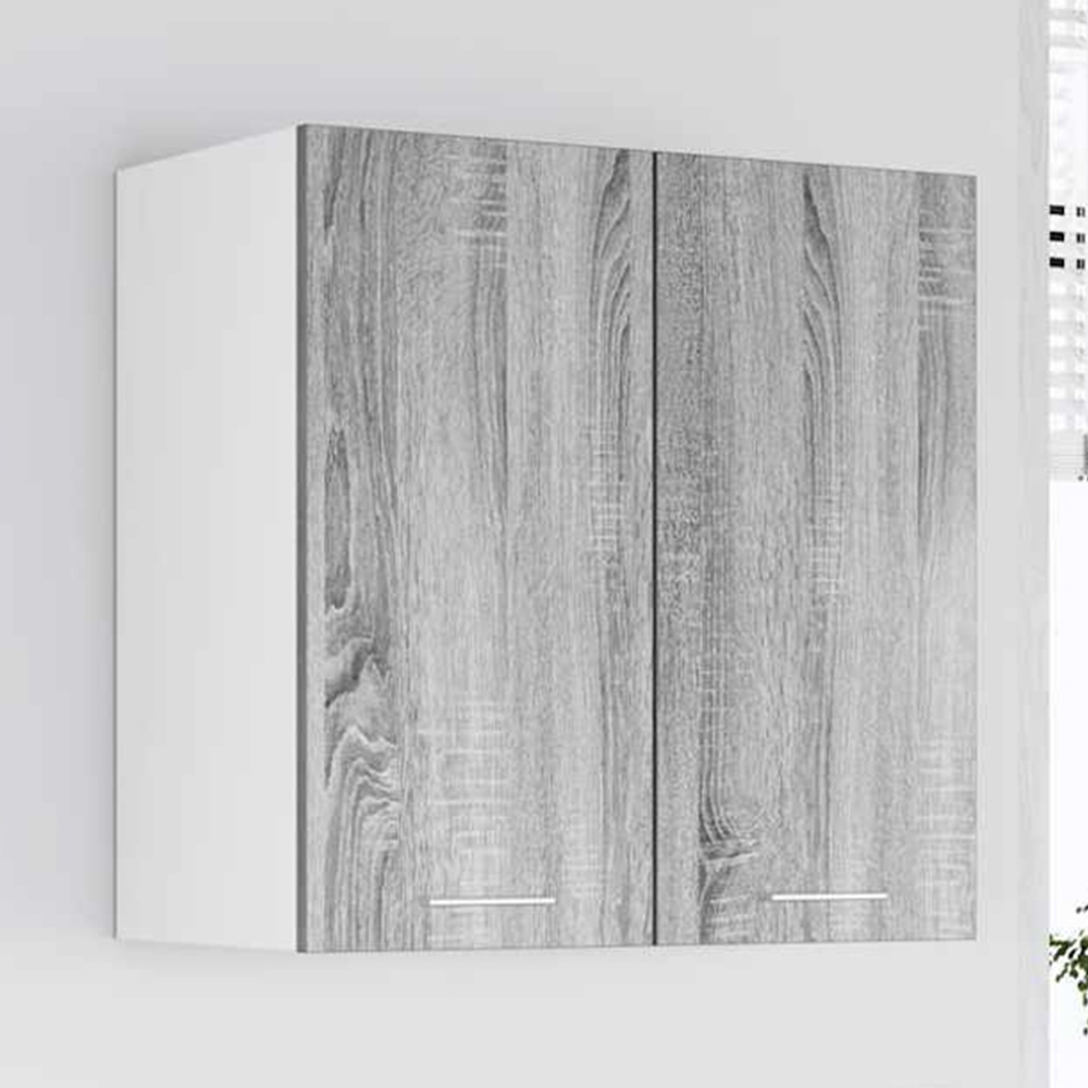 vidaXL Lyon 2 Door Grey Sonoma Hanging Cabinet Image 1
