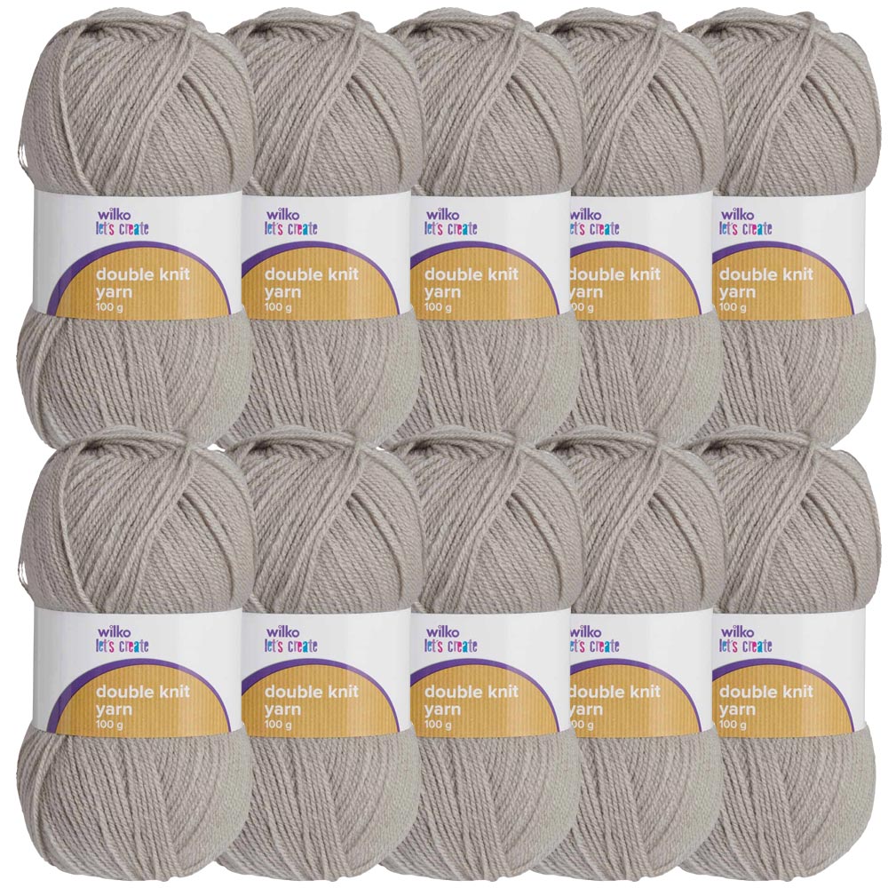 Wilko Double Knit Yarn Grey 100g Image 3
