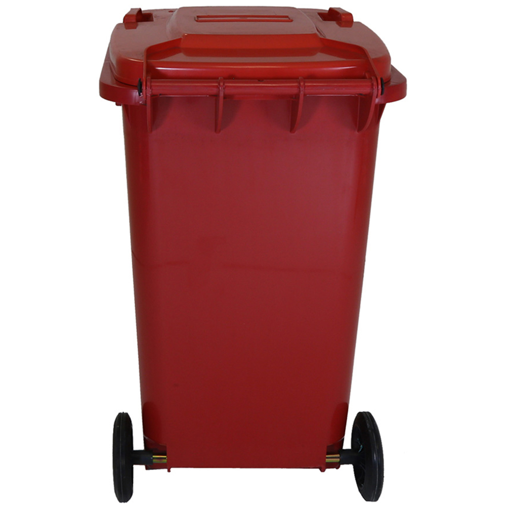 Charles Bentley Red Wheelie Bin 240L Image 2