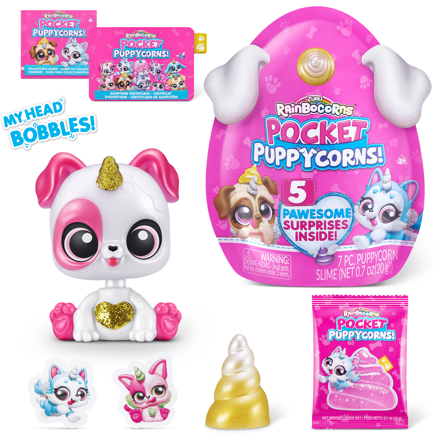 Rainbocorns Pocket Puppycorns - Pink Image 2