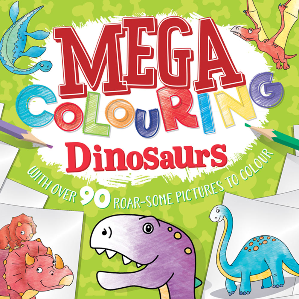 Mega Colouring Dinosaurs Book Image 2