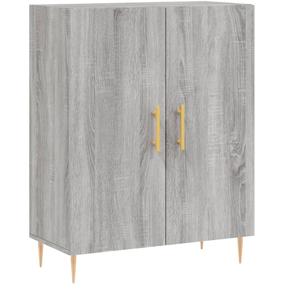 vidaXL 2 Door 3 Shelf Grey Sonoma Highboard Image 7