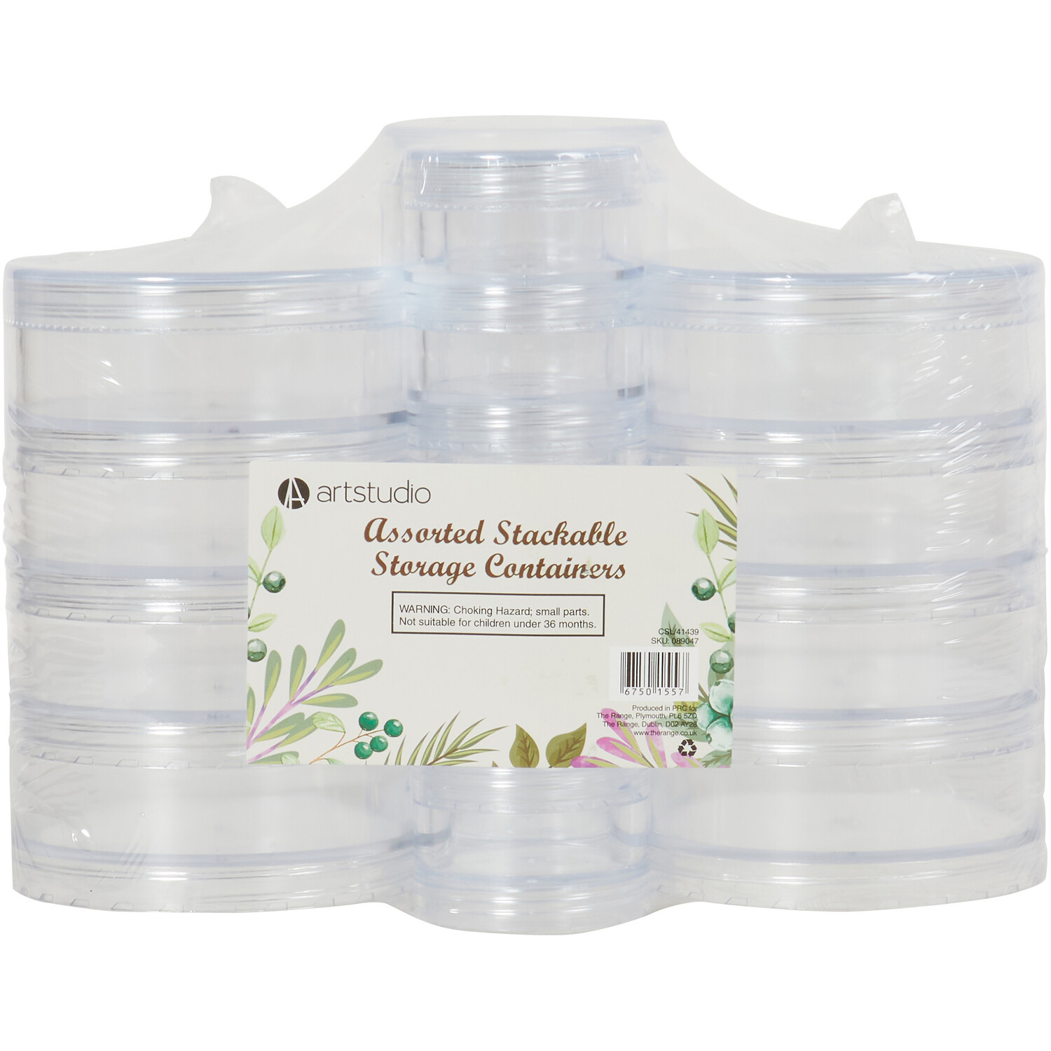 Assorted Stackable Storage Containers Image 1