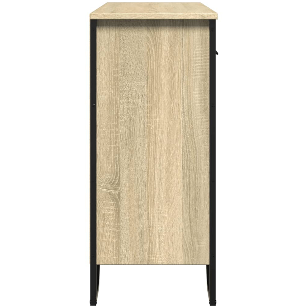 vidaXL 3 Door 3 Drawer Sonoma Oak Large Sideboard Image 6
