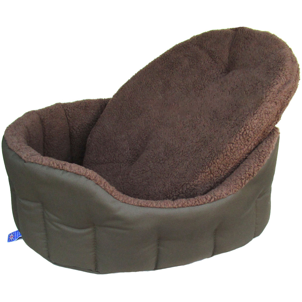 P&L XL Green Premium Bolster Dog Bed Image 2