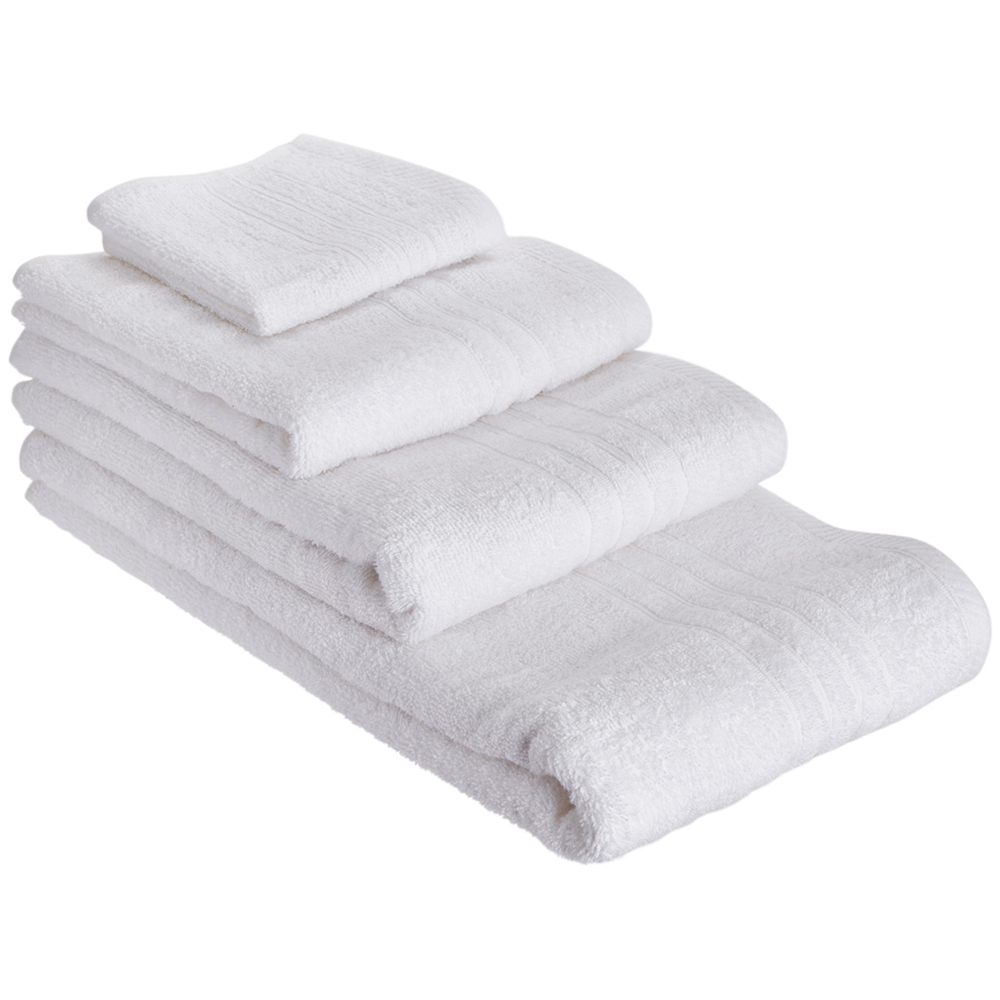 Wilko Cotton White Facecloths 4 Pack Image 4