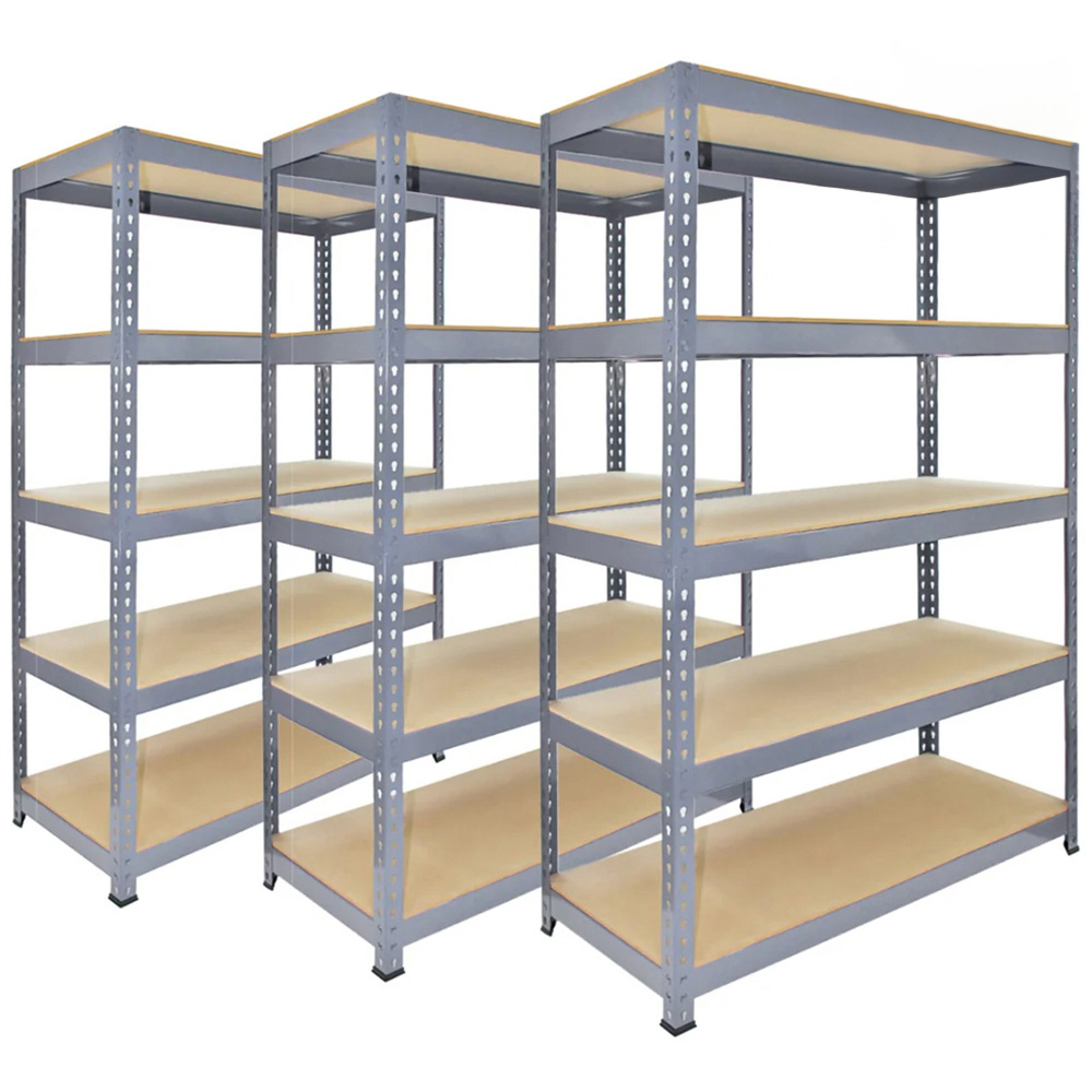 Monster Shop Q-Rax Grey Shelving Unit 3 Pack Image 1