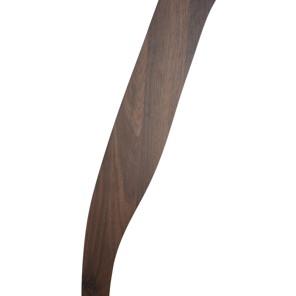 Living and Home Walnut Irregular Leaning Base Full Length Mirror 160 x 60cm Image 5