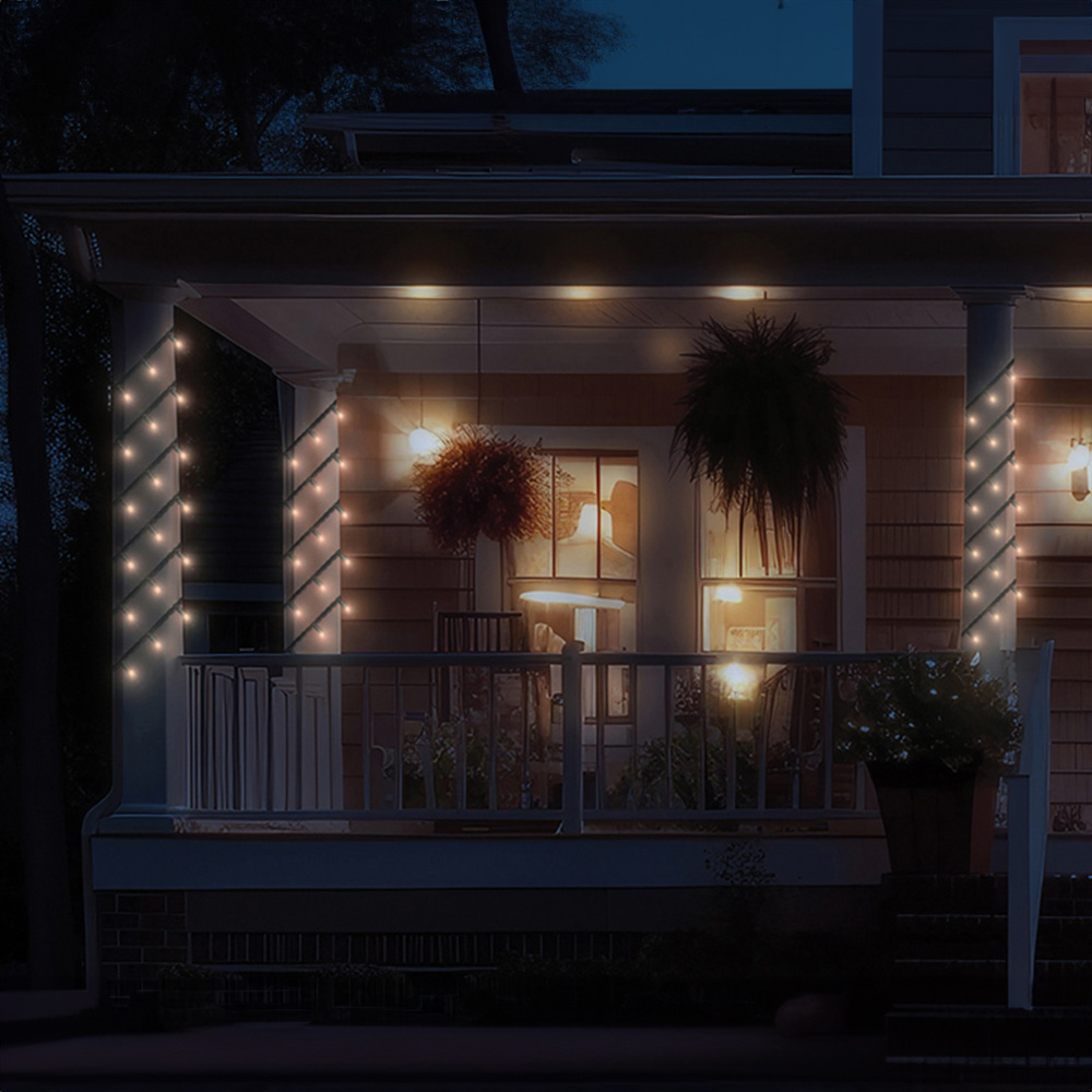 Eagle Connect Gold LED Black String Light 80m Image 5