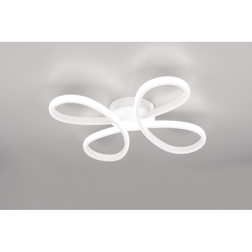 TRIO Fly White Matt Integrated LED Ceiling Light Image 2