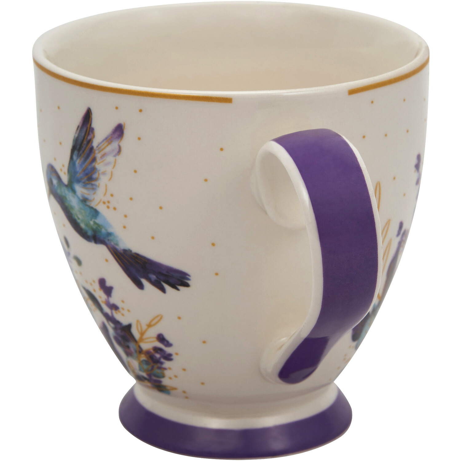 Humming Bird Footed Mug - Purple Image 2