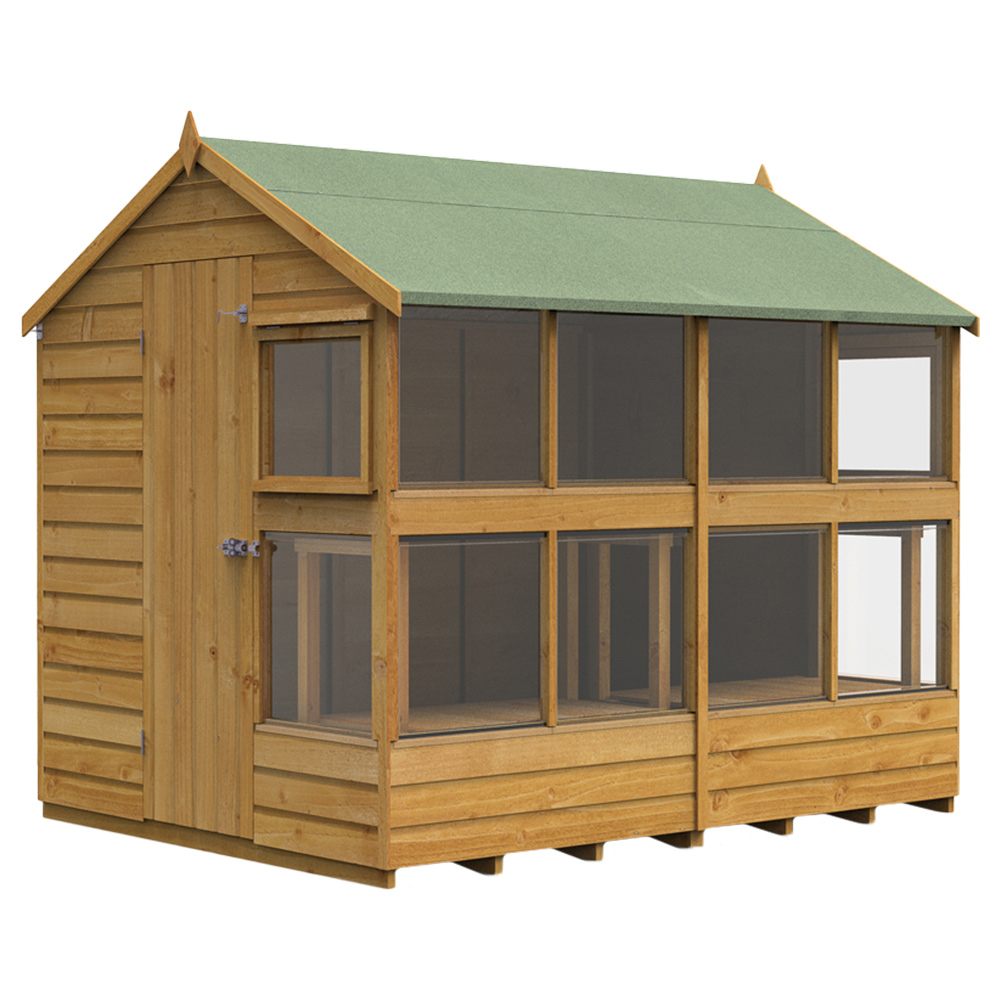 Forest Garden 8 x 6ft Shiplap Dip Treated Potting Shed Image 1