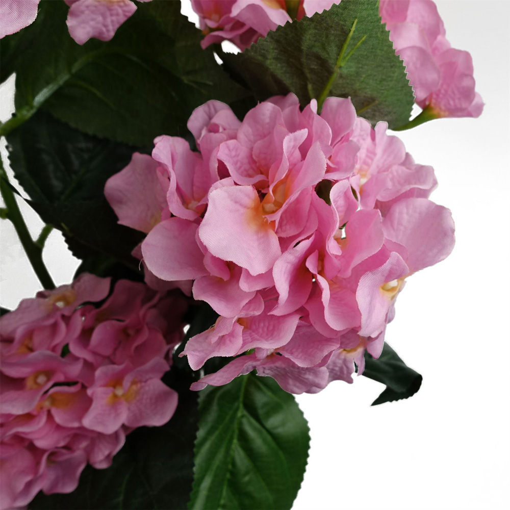 Leaf Pink Hydrangea Artificial Plant 55cm Image 2