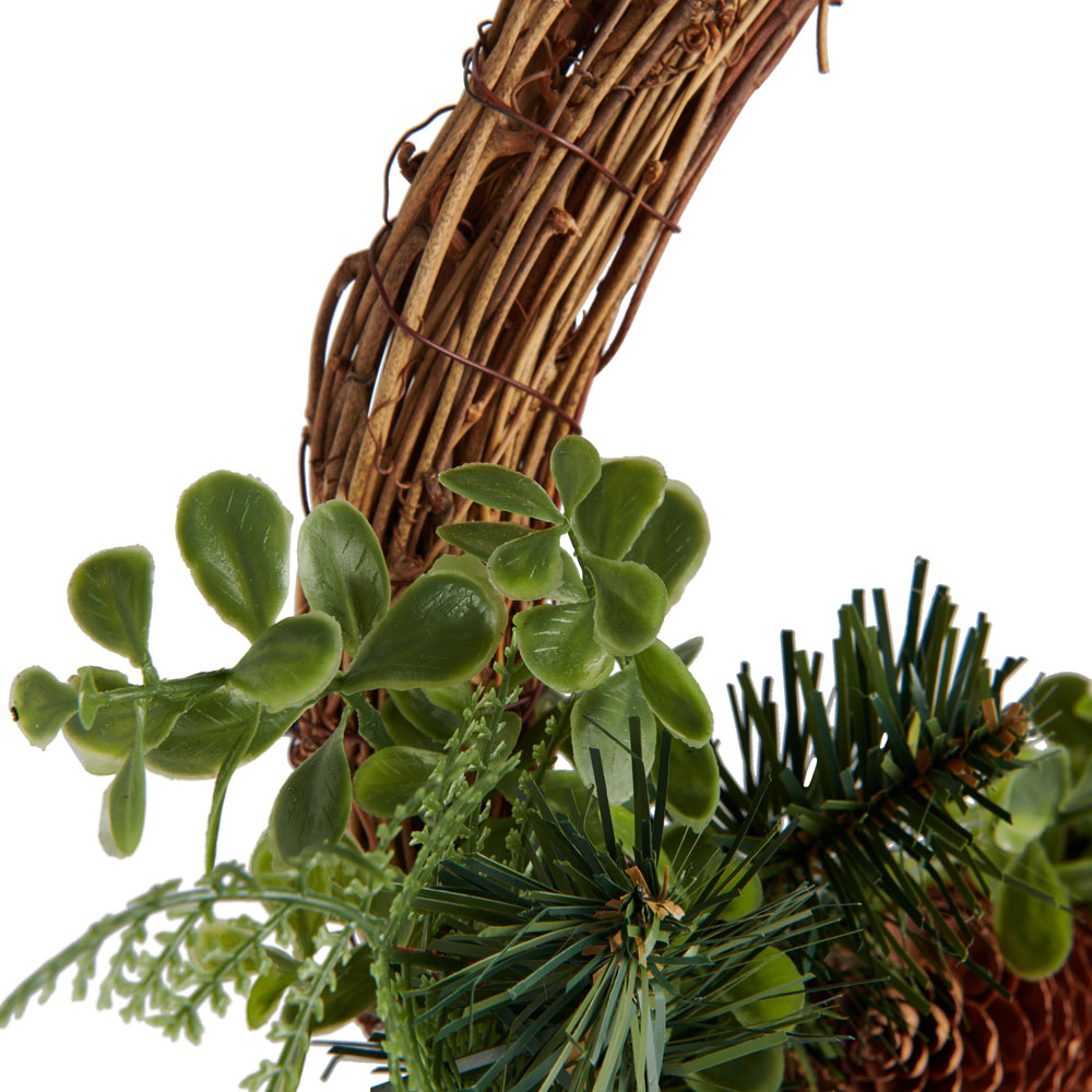 Wilko Rustic Nature Wreath 25cm Image 5