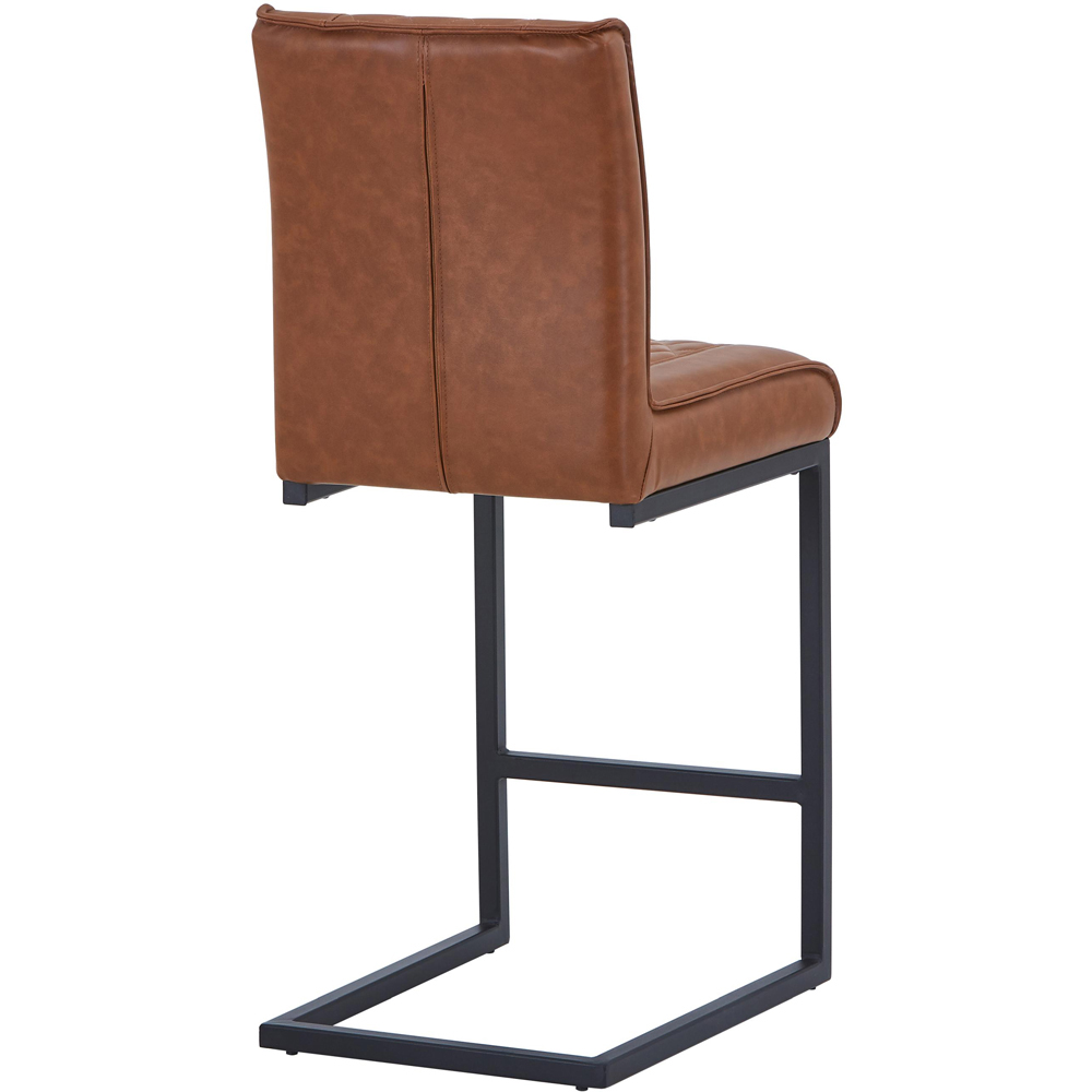 Portland Kensington Tuscan Tan Cross Stitch Bar Stool Image 6