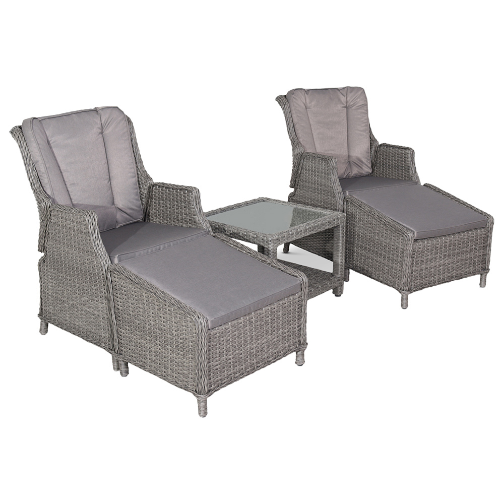 Royalcraft Paris Set of 2 Deluxe Gas Relaxer Chairs Image 2