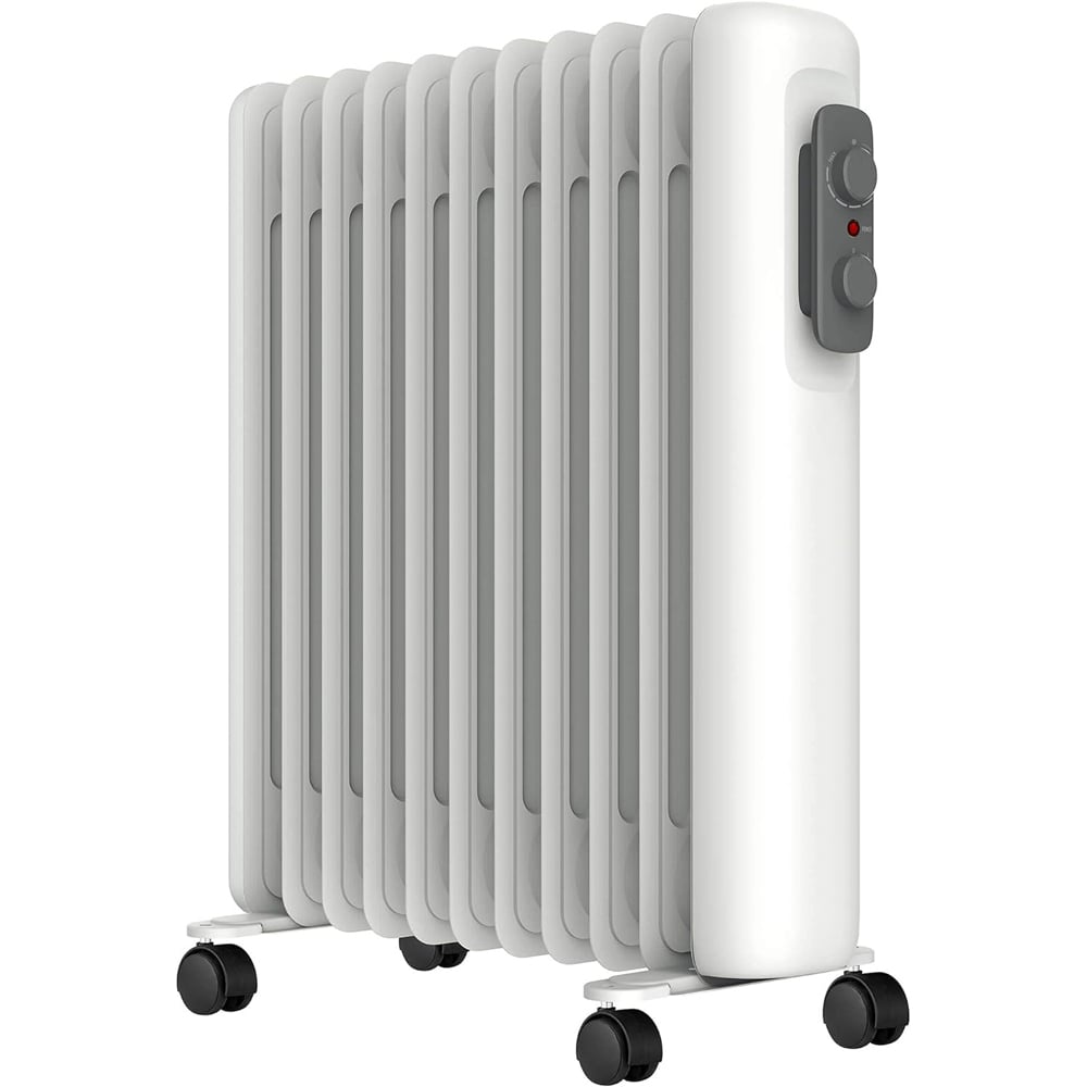 Mylek White Oil Filled Radiator 2500W Image 1