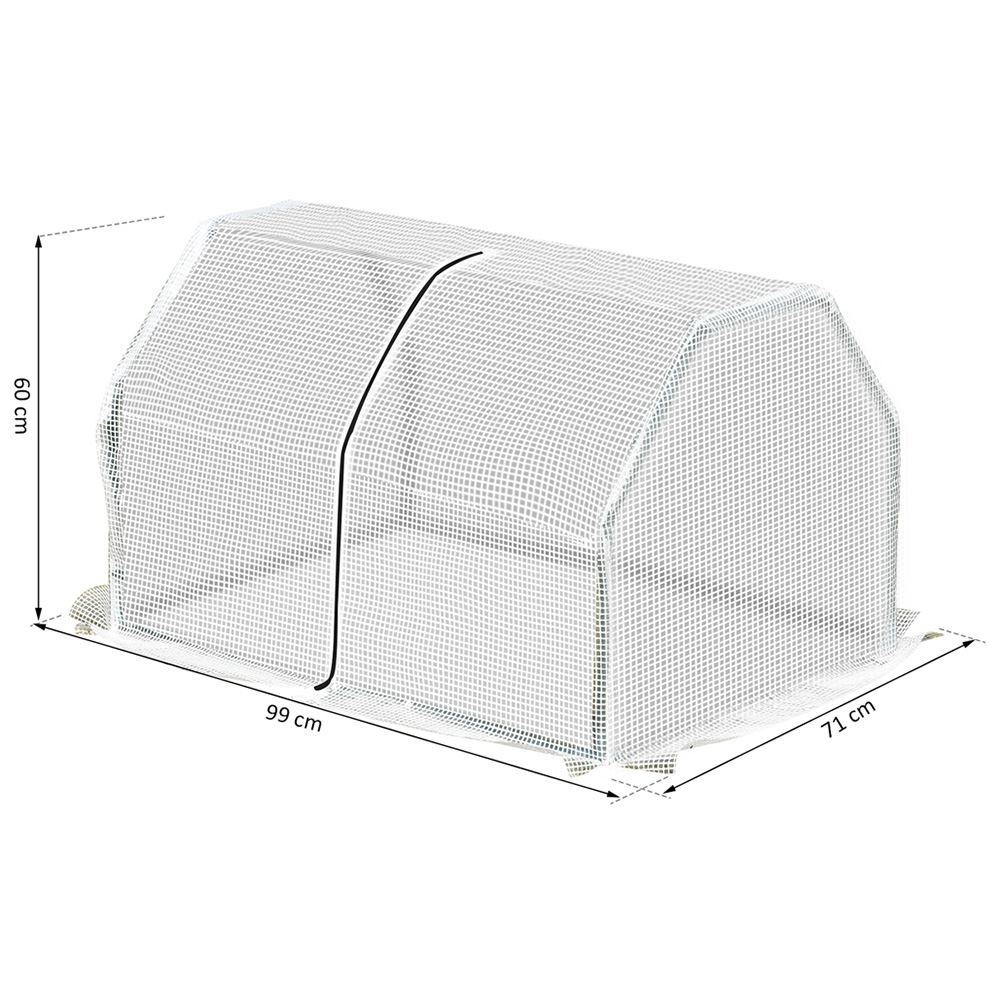 Outsunny Mini PVC Steel Greenhouse Image 6