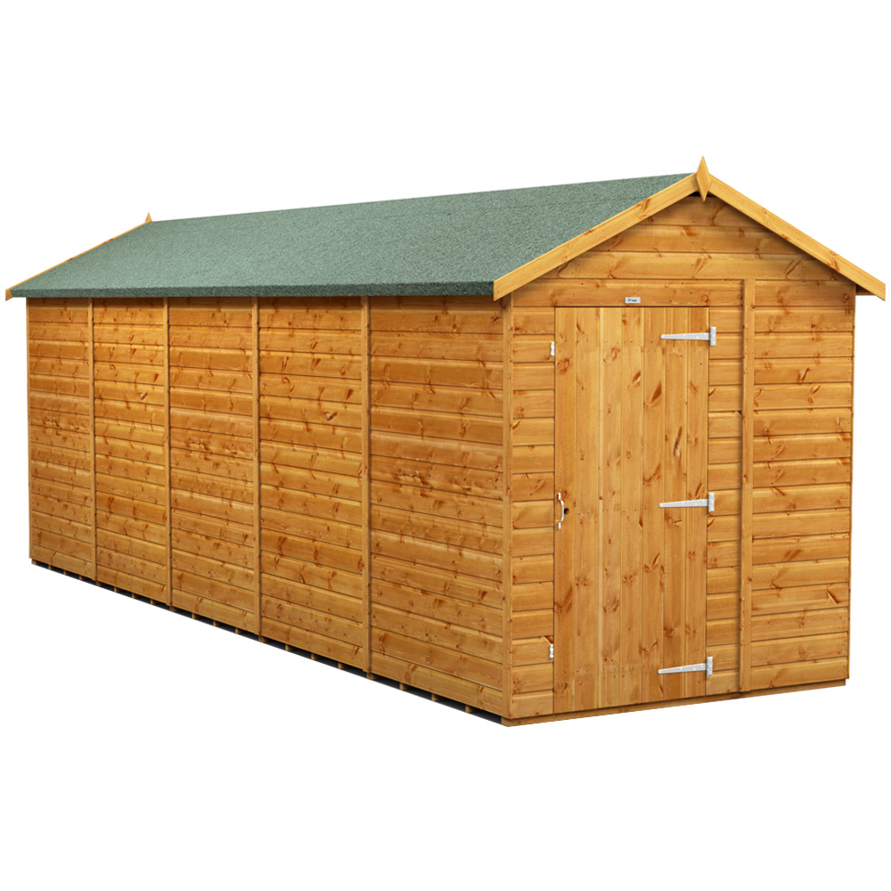 Power Sheds 20 x 6ft Apex Wooden Shed Image 1