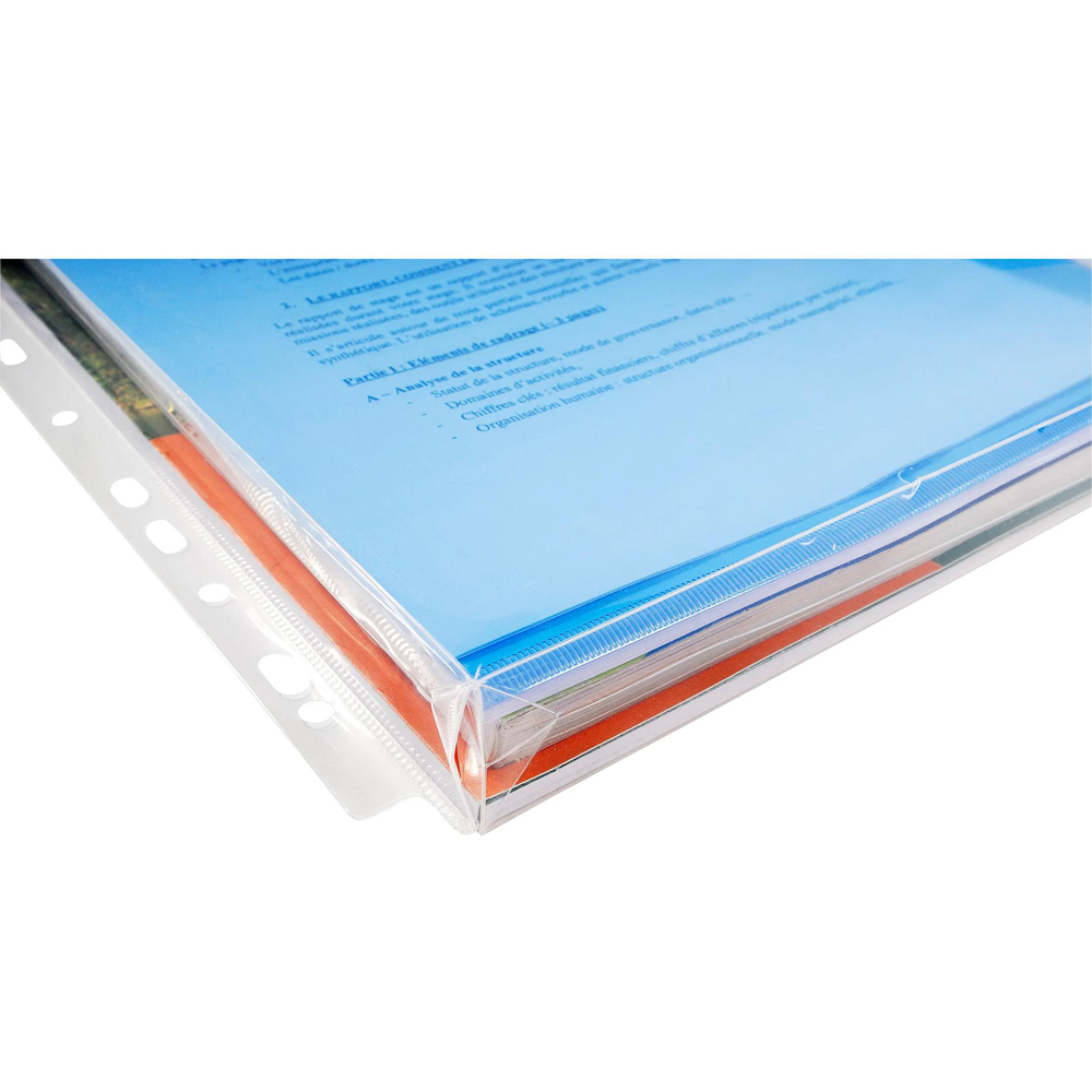 Exacompta Crystal Expanding Punched Pockets 10 Pack Image 5