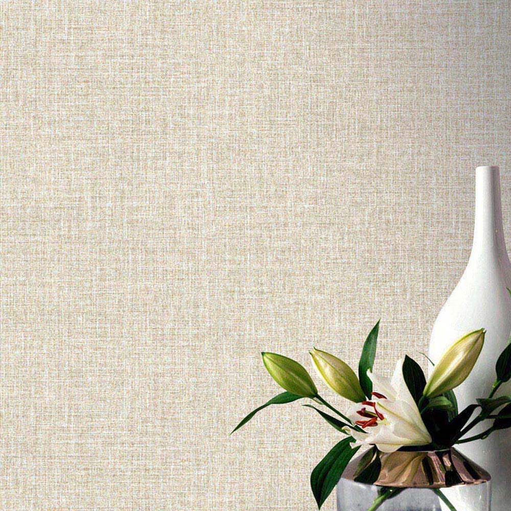 Arthouse Luxe Hessian Taupe Wallpaper Image 6