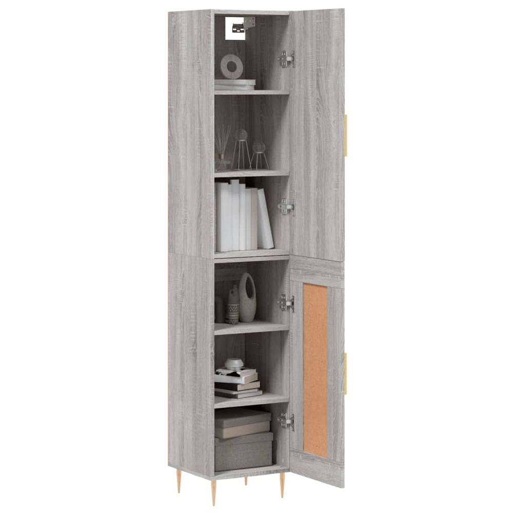 vidaXL 2 Door Grey Sonoma Highboard Image 3