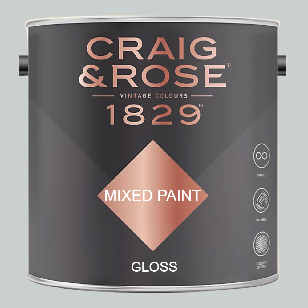 Craig & Rose 1829 Vintage Walls Wood and Metal Study Room Blue Gloss Mixed Paint 2.5L Image 2