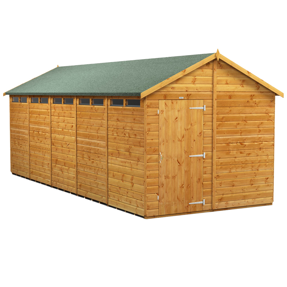 Power Sheds 20 x 8ft Apex Security Shed Image 1