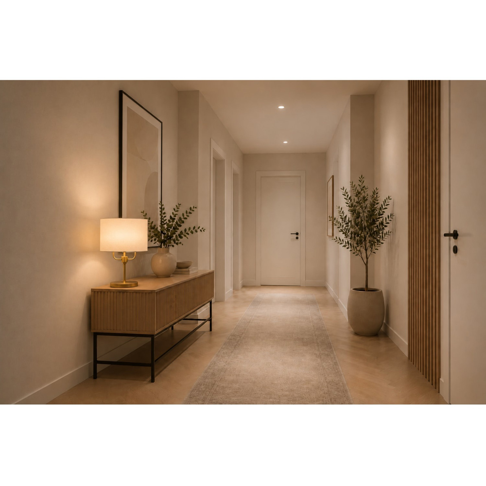 Cosylyte Winston 3 Light Classic Faux Linen Shade Brass Base Table Lamp Image 6