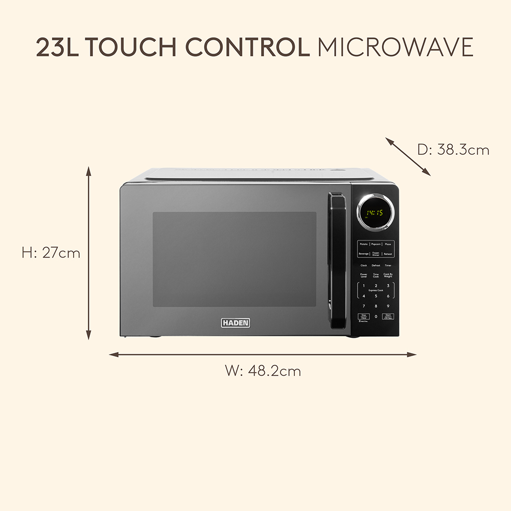 Haden 214690 Black 23L Digital Microwave 900W Image 9