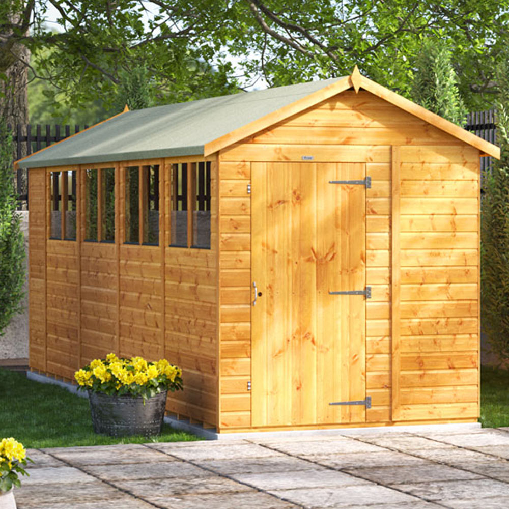 Power Sheds 18 x 6ft Apex Wooden Shed Image 2
