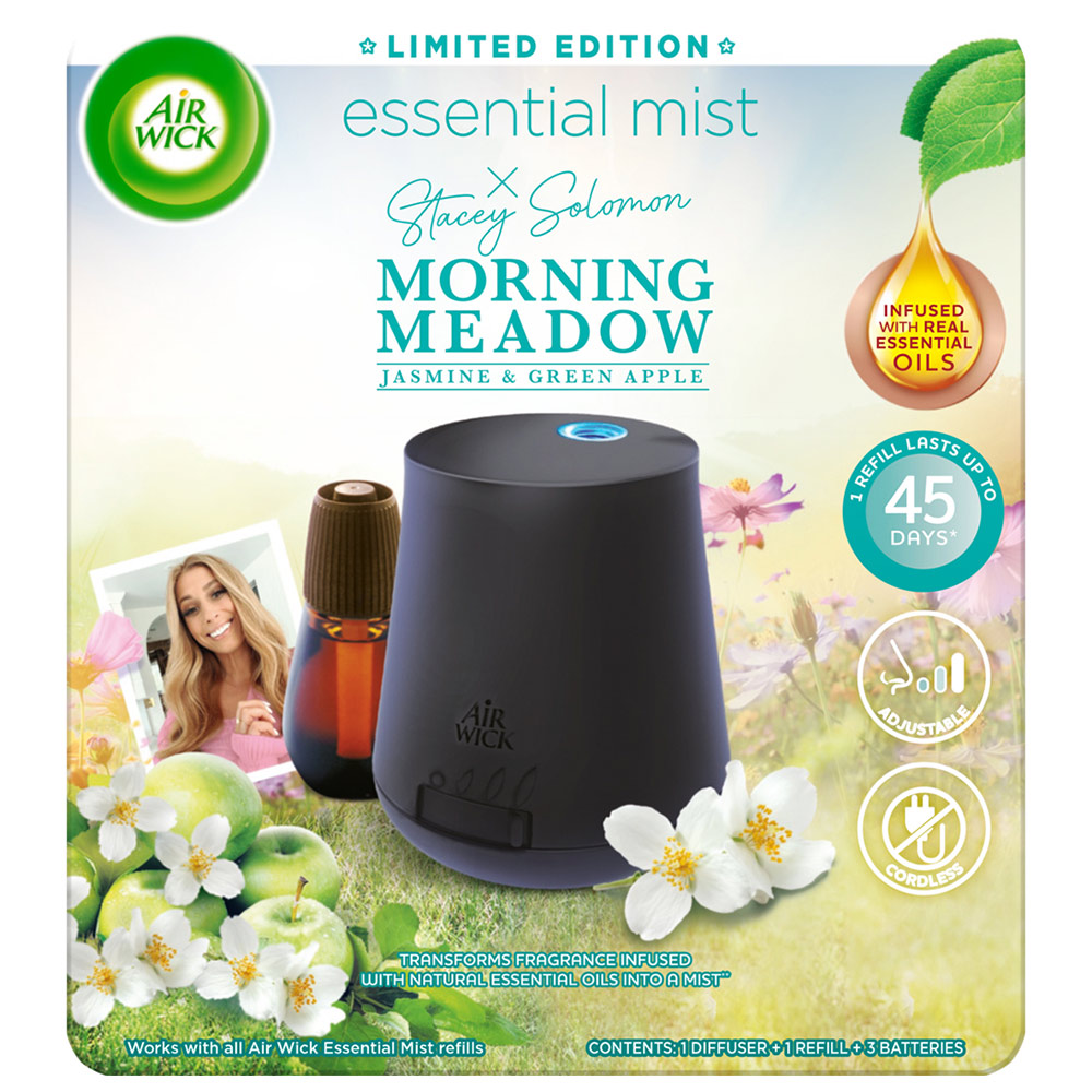 Air Wick x Stacey Solomon Morning Meadow Essential Mist Diffuser Kit 20ml Image 1