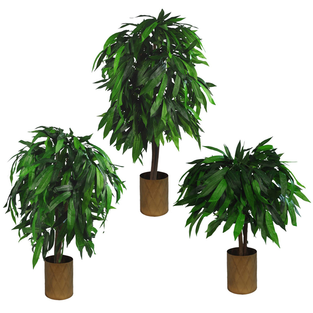 Leaf Artificial Mango Tree Pot 100cm Image 3