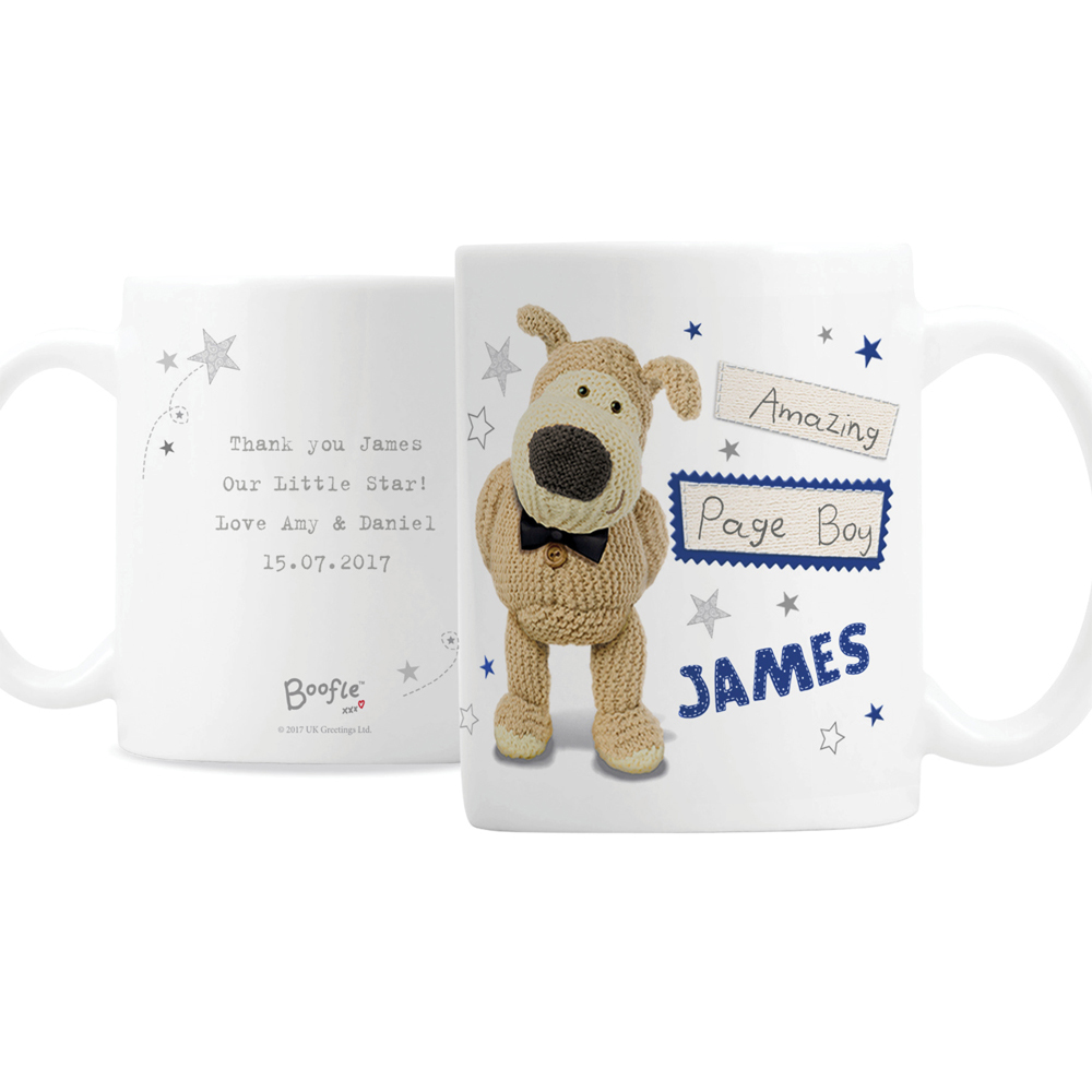 Personalised Memento Personalised Boofle Male Wedding Mug Image 1