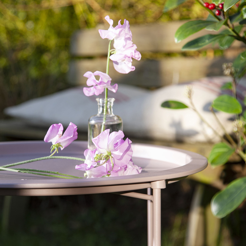 Noa and Nani Blush Pink Foldable Bistro Tray Table Image 3