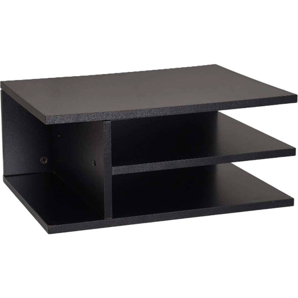 Living and Home 3 Shelf Black Desktop Printer Stand Image 2