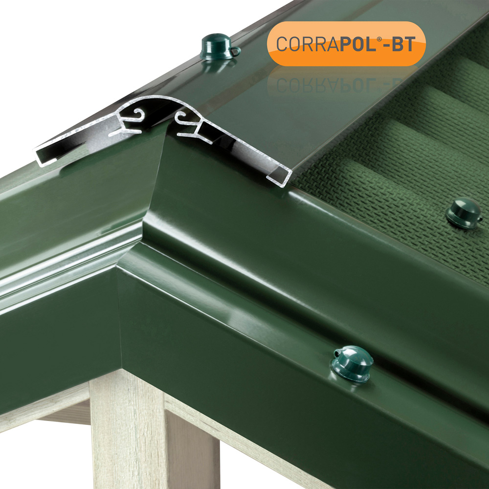 Corrapol-BT Green Aluminium Super Ridge Bar Set 6m Image 2