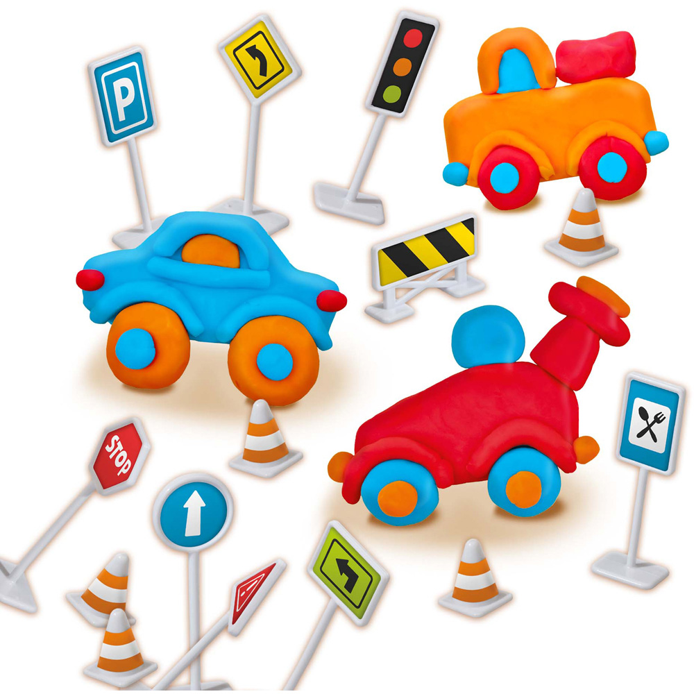 SES Creative Kids Traffic Dough Play Set Image 3