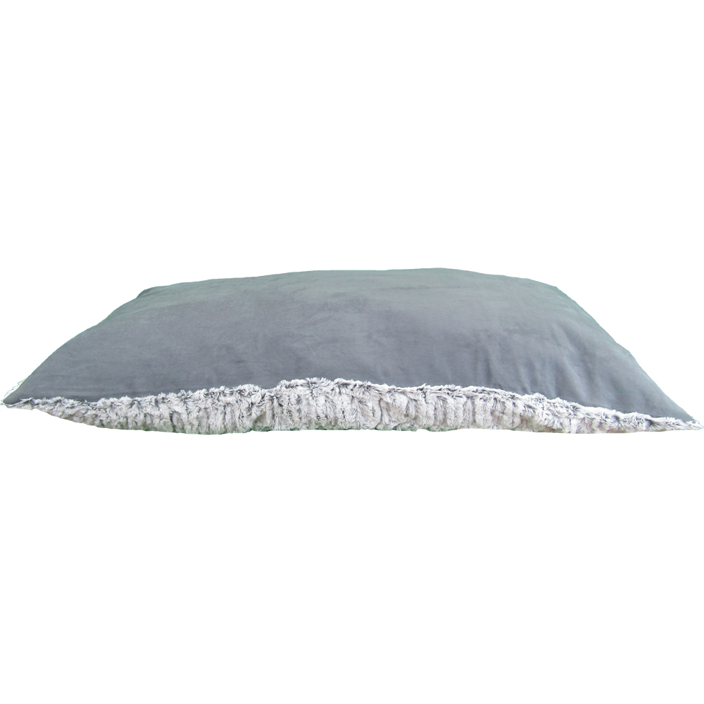 Snug & Cosy Large Grey Novara Pet Lounger Bed Image 1
