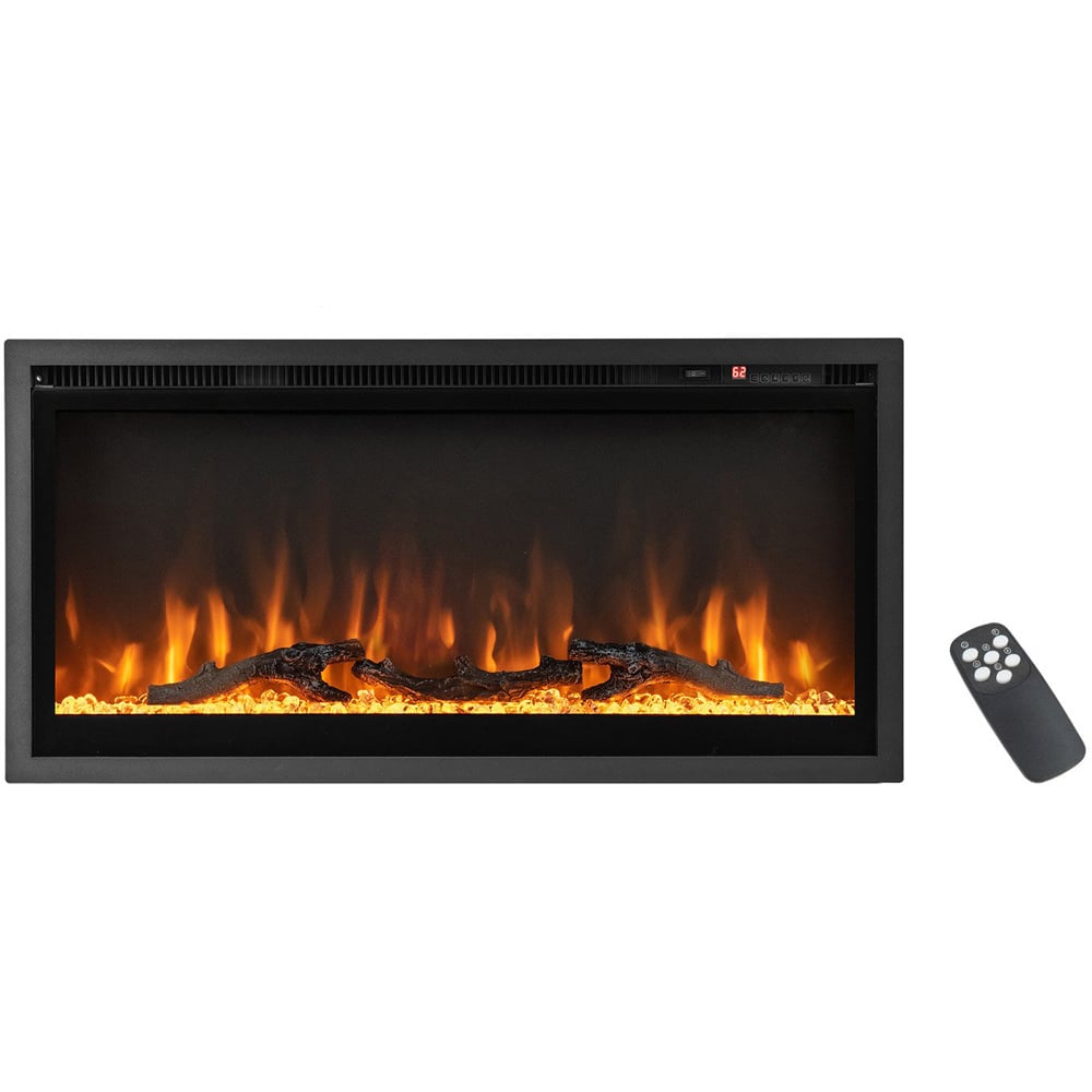Costway 5000 BTU Linear Electric Fireplace Heater with Remote Image 3
